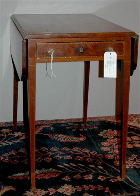 Lot image - Federal Style Inlaid Mahogany Pembroke Table