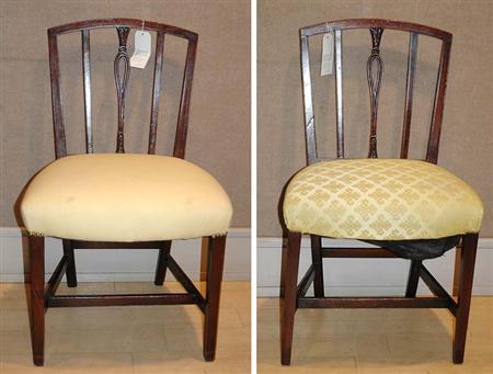 Lot image - Set of Six George III Style Mahogany Side Chairs