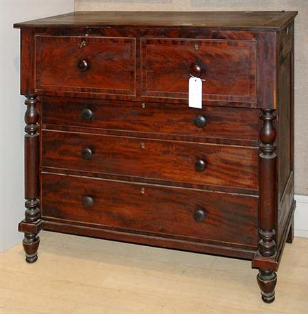 Lot image - Classical Mahogany Chest of Drawers