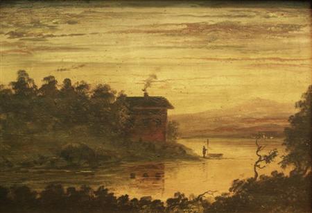 Lot image - American School 19th Century Hudson River Landscape