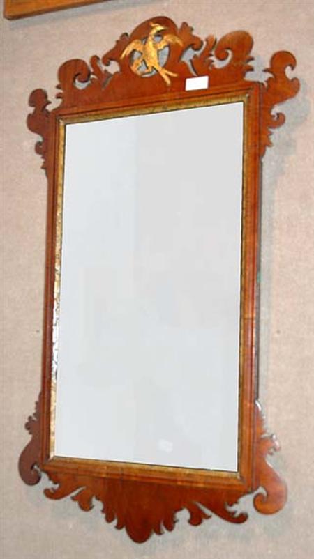 Lot image - Federal Mahogany and Parcel Gilt Mirror