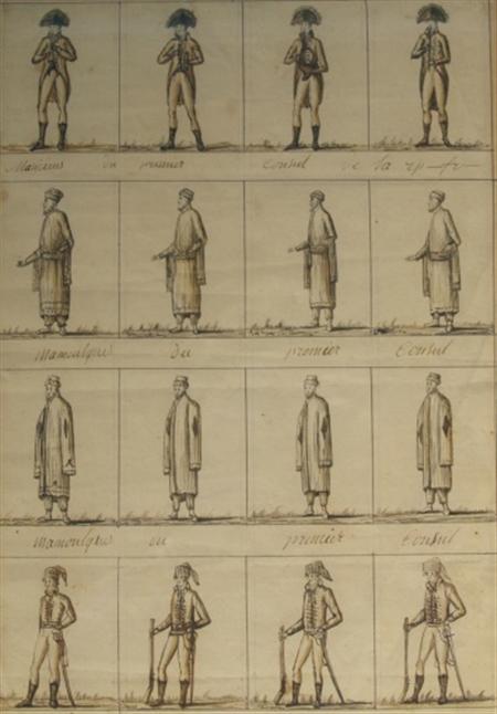 Lot image - French School Early 19th Century Costume Studies