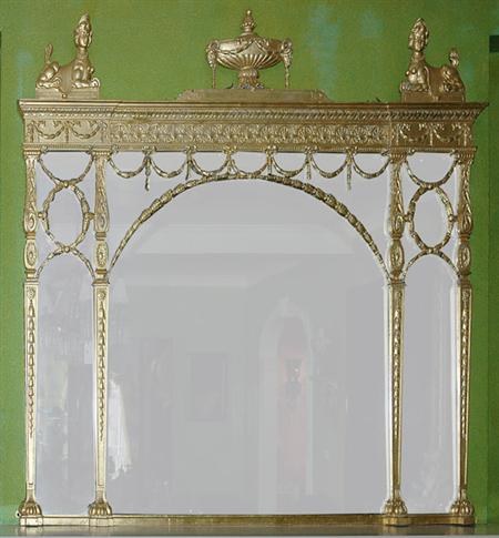 Lot image - George III Gilt-Wood Overmantel Mirror
