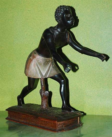 Lot image - Continental Carved Wood Figure of a Blackamoor