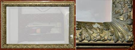 Lot image - Continental Rococo Style Gilt-Wood Mirror