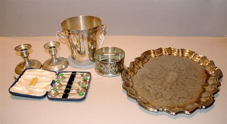 Lot image - Miscellaneous Group of Silver Plated Articles