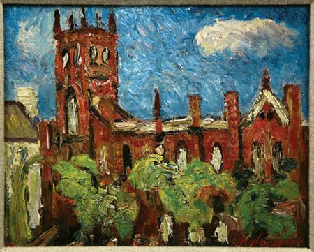 Lot image - Richard Hayley Lever American, 1876-1958 Old Hunters College, Park Avenue, New York City