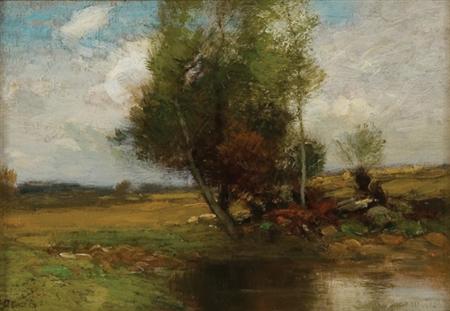 Lot image - John Francis Murphy American, 1853-1921 Autumn Landscape
