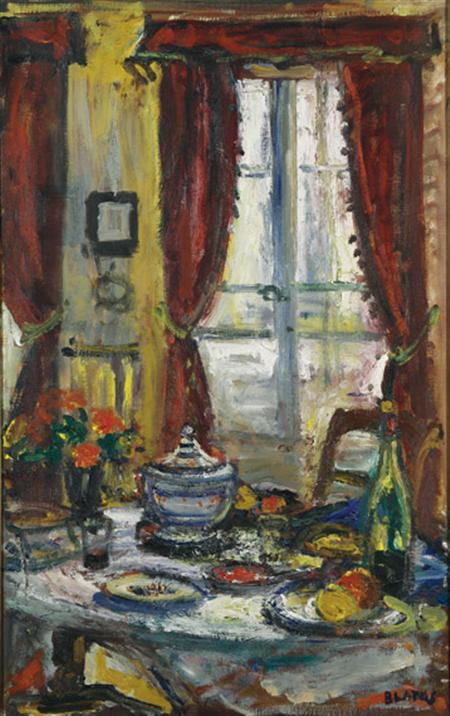 Lot image - Arbit Blatas Lithuanian/American, 1908-1999 Table Set for Two