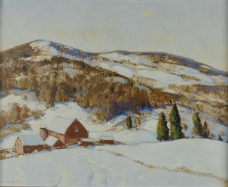 Lot image - Hobart Nichols American, 1869-1962 New England Winter