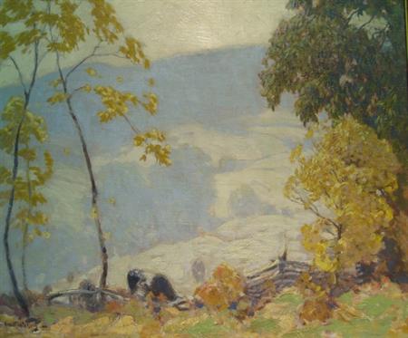 Lot image - Hobart Nichols American, 1869-1962 Frosty Morning