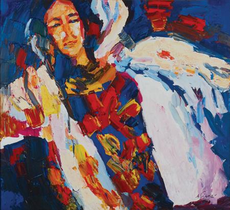 Lot image - Nicola Simbari Italian, b. 1927 Squaw