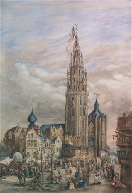 Lot image - Cormack Brown Late 19th Century European City Scene