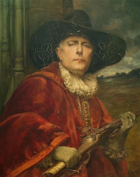 Lot image - Alex de Andreis British, 1880-1929 The Dashing Cavalier