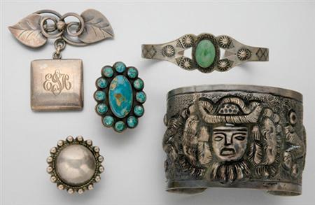 Lot image - Lot of Assorted Silver Jewelry