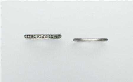 Lot image - Diamond Guard Ring and Guard Ring
