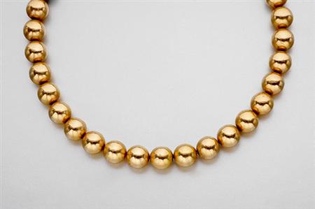 Lot image - Gold Bead Necklace