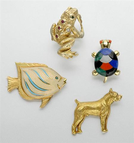 Lot image - Group of Animal Jewelry