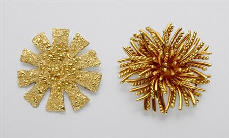 Lot image - Two Gold Brooches