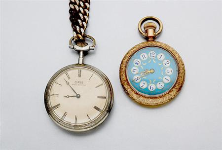 Lot image - Two Antique Open-Face Pocket Watches