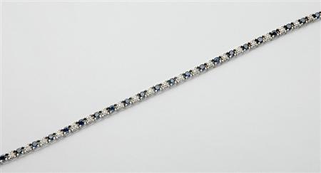 Lot image - Sapphire and Diamond Bracelet