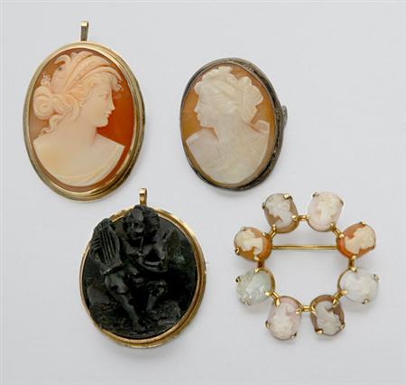 Lot image - Group of Cameo Jewelry