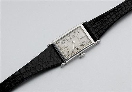 Lot image - Platinum Wristwatch