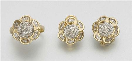 Lot image - Group of Gold and Diamond Jewelry