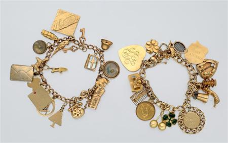 Lot image - Two Charm Bracelets