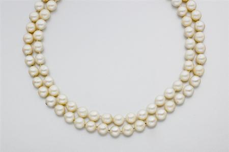 Lot image - Two Cultured Pearl Necklaces