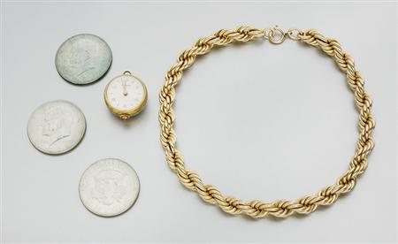 Lot image - Group of Jewelry and Coins