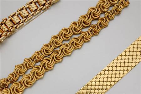 Lot image - Group of Gold Jewelry