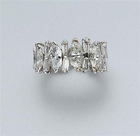 Lot image - Diamond Band Ring