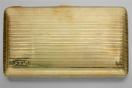 Lot image - Gold Cigar Case