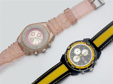 Lot image - Gentlemans Stainless Steel Chronograph Wristwatch and Simulated Diamond Wristwatch