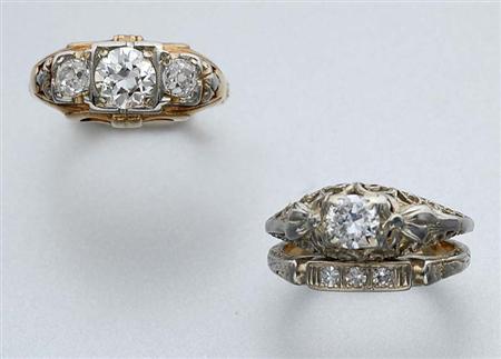 Lot image - Two Diamond Rings