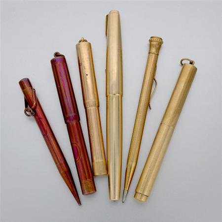 Lot image - Six Assorted Pens and Pencils