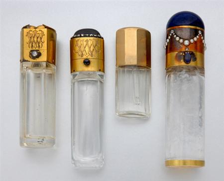 Lot image - Four Antique Scent Bottles