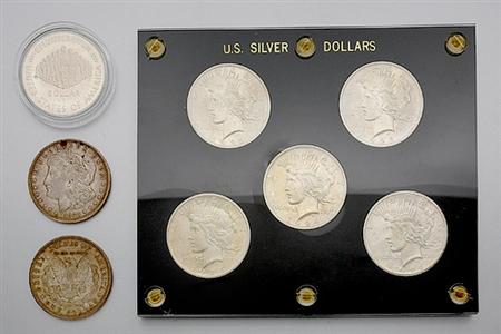 Lot image - Lot of Assorted U.S. Silver Coins and One U.S. Gold Coin