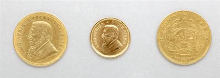 Lot image - Three Foreign Gold Coins