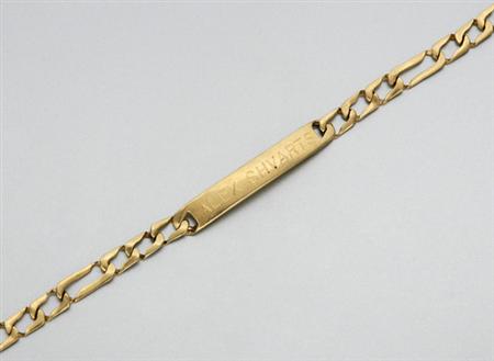 Lot image - Gold I.D. Bracelet