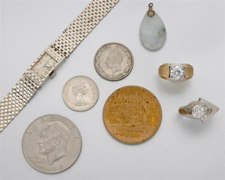 Lot image - sGroup of Assorted Coin and Metal Jewelry