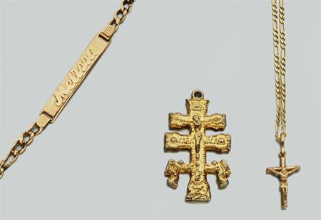 Lot image - Group of Assorted Gold and Metal Jewelry