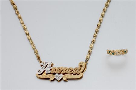 Lot image - Pendant Necklace and Ring