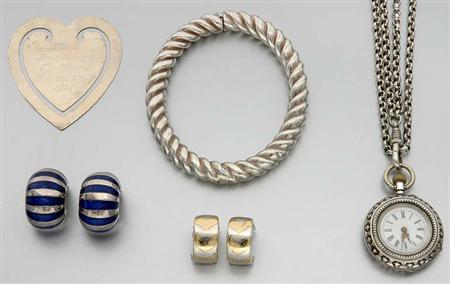 Lot image - Group of Silver Jewelry
