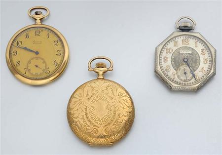 Lot image - Three Gentlemans Pocket Watches