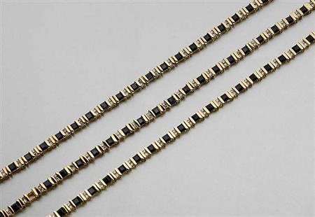 Lot image - Four Gold, Sapphire and Diamond Bracelets