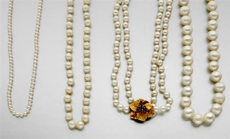 Lot image - Seven Cultured and Freshwater Pearl Necklaces