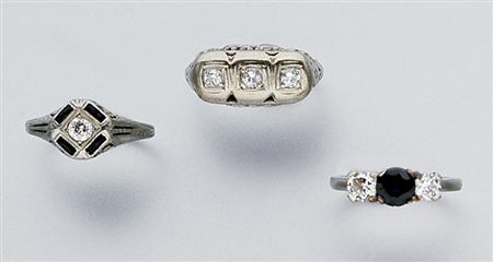 Lot image - Three Diamond Rings