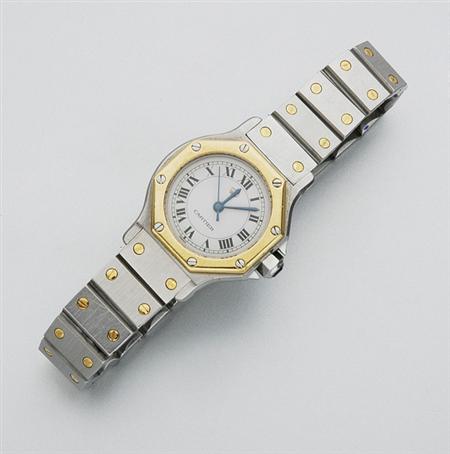 Lot image - Stainless Steel and Gold Wristwatch